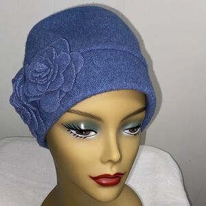 Adora Blue knit hat